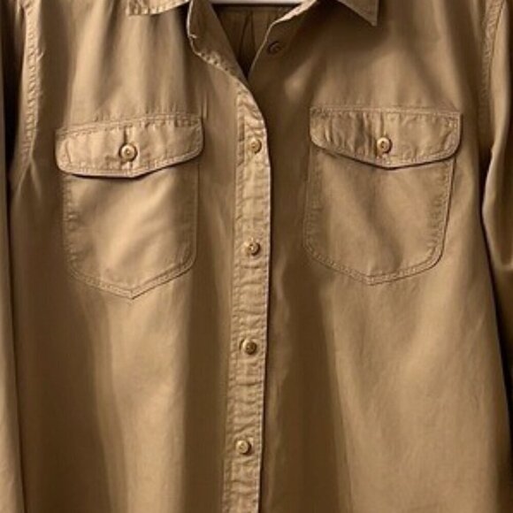 J. Crew Khaki Military Style Utility Shirt NWOT - Picture 3 of 11